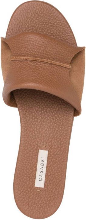 Casadei Parma leather sandals Brown