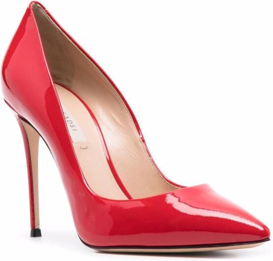 Casadei patent leather pumps Red