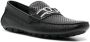 Casadei plaque-detail slip-on loafers Black - Thumbnail 2