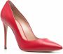 Casadei pointed leather pumps Red - Thumbnail 2