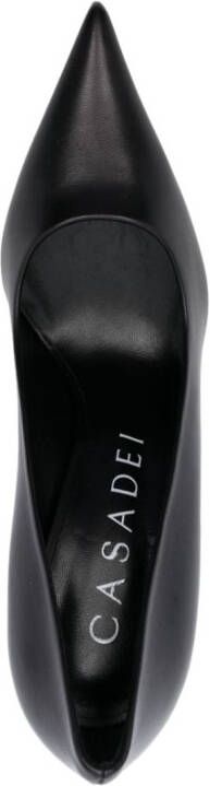 Casadei pointed-toe 110mm leather pumps Black