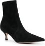 Casadei pointed-toe 65mm suede boots Black - Thumbnail 2