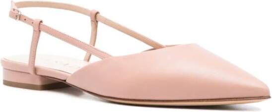 Casadei pointed-toe leather sandals Pink