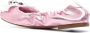 Casadei Queen Bee leather ballerina shoes Pink - Thumbnail 3