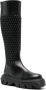 Casadei quilted leather boots Black - Thumbnail 2