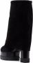 Casadei ribbed-panel suede boots Black - Thumbnail 3