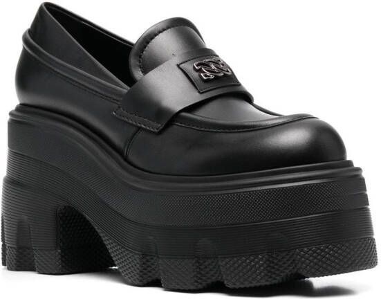 Casadei Rock 110mm platform loafers Black