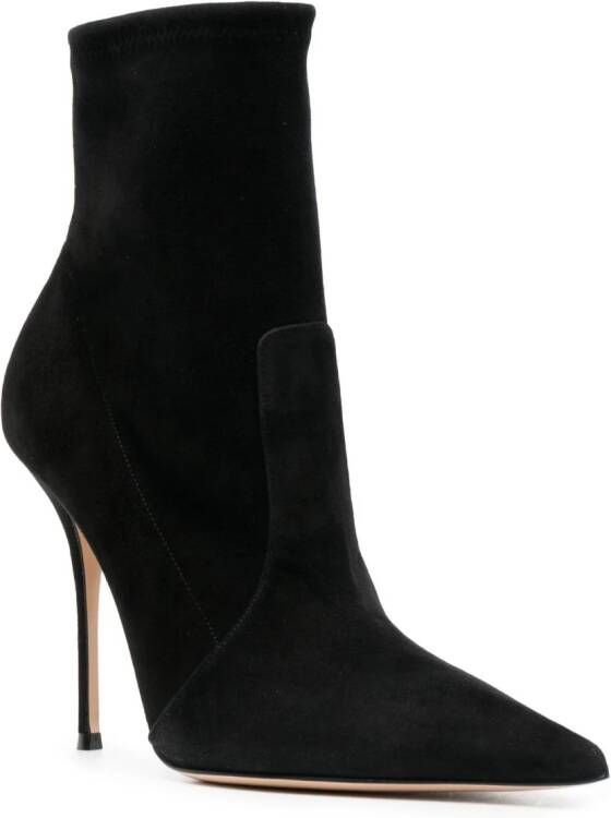 Casadei Scarlet 105mm leather boots Black
