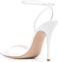 Casadei Scarlet Tiffany 100mm leather sandals White - Thumbnail 3