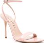 Casadei Scarlet Tiffany 115mm leather sandals Pink - Thumbnail 2