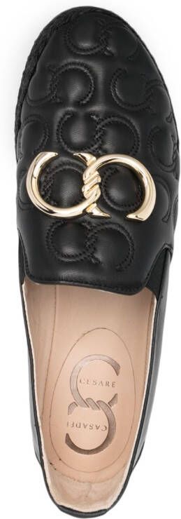 Casadei Scarpa leather loafers Black