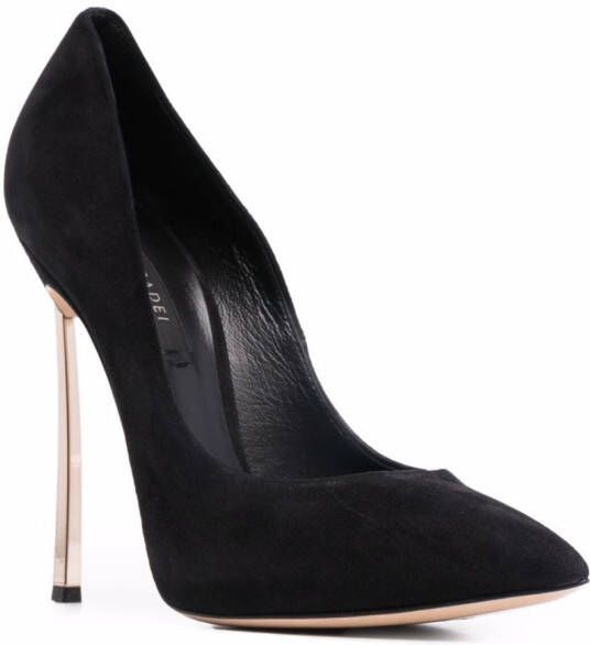 Casadei sculpted-heel pointed pumps Black