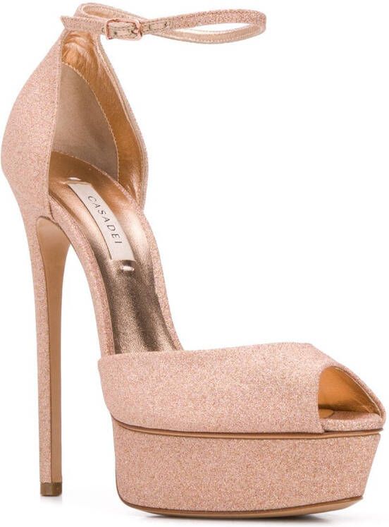 Casadei sparkle sandals Pink