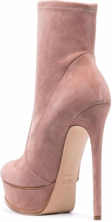 Casadei stiletto-heel platform ankle boots Pink