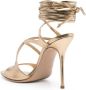 Casadei strappy 110mm leather sandals Gold - Thumbnail 3