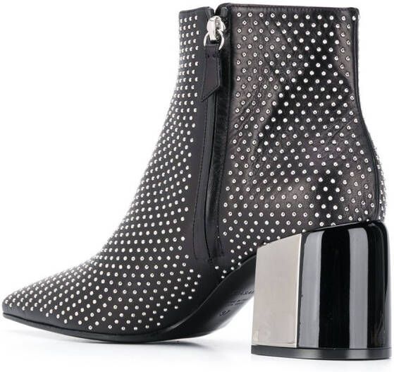 Casadei stud embellished boots Black