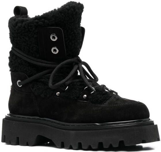 Casadei suede ankle boots Black