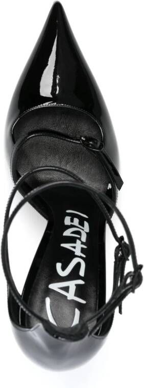 Casadei Super Blade Rachel 100mm leather pumps Black