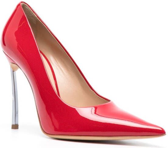 Casadei Superblade 100mm pointed-toe pumps Red