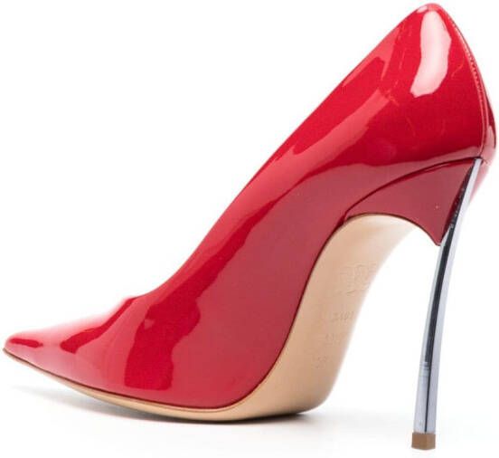 Casadei Superblade 100mm pointed-toe pumps Red