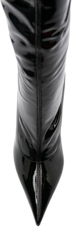 Casadei Superblade 110mm knee-length boots Black