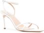 Casadei Superblade Jolly 100mm leather sandals White - Thumbnail 2