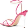 Casadei Superblade Jolly 100mm patent leather sandals Pink - Thumbnail 3