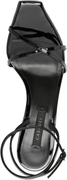 Casadei Superblade Jolly 85mm leather sandals Black