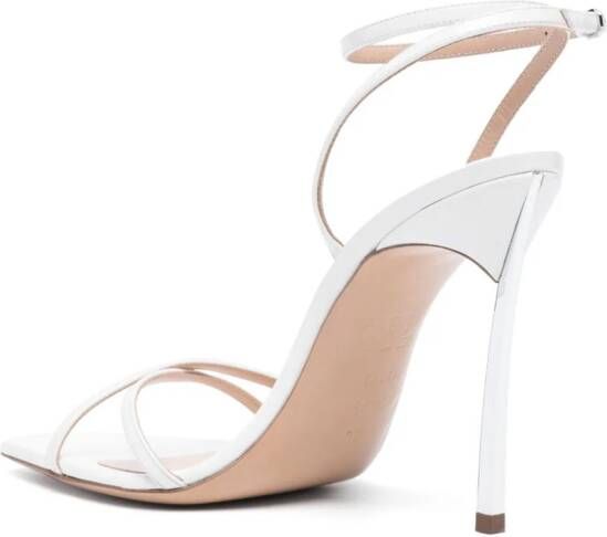 Casadei Superblade Jolly leather sandals White