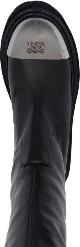 Casadei thigh-high fitted boots Black