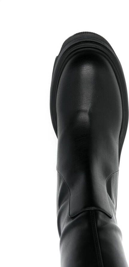 Casadei thigh-high platform boots Black