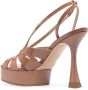 Casadei Tiffany 100mm patent-finish sandals Neutrals - Thumbnail 3