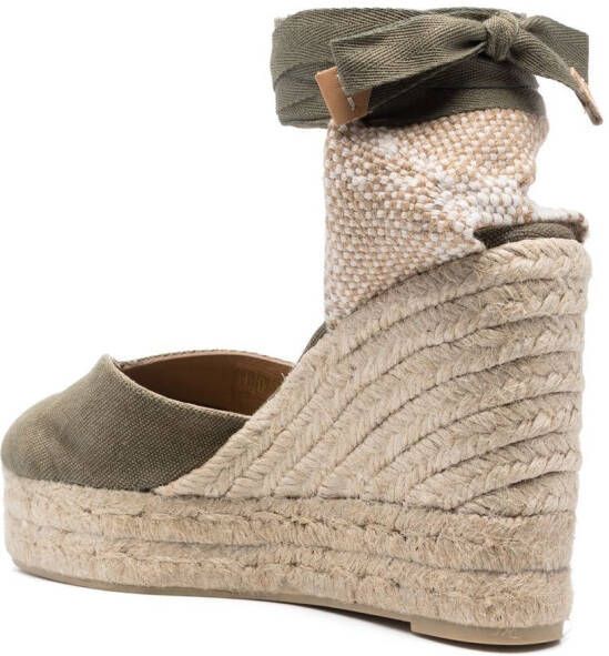 Castañer 105mm wedge espadrilles Green