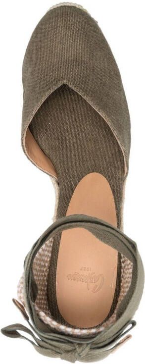 Castañer 105mm wedge espadrilles Green
