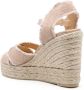Castañer 120mm crossover-strap wedge sandals Pink - Thumbnail 3