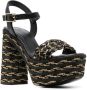 Castañer 137mm woven block-heel sandals Black - Thumbnail 2