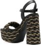 Castañer 137mm woven block-heel sandals Black - Thumbnail 3