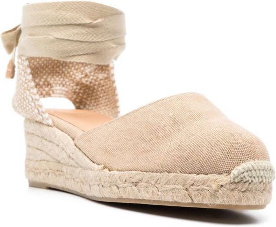 Castañer 50mm wedge espadrilles Neutrals