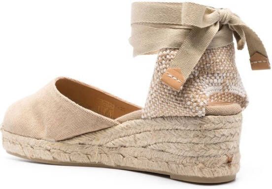 Castañer 50mm wedge espadrilles Neutrals