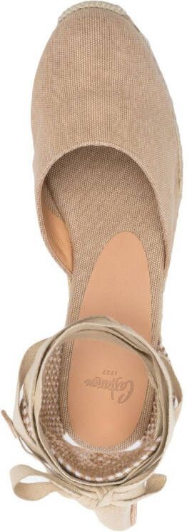 Castañer 50mm wedge espadrilles Neutrals