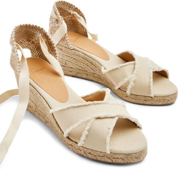 Castañer Bluma wedge-heel espadrilles Neutrals