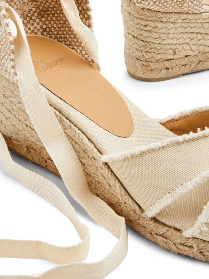 Castañer Bluma wedge-heel espadrilles Neutrals