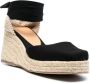 Castañer Carina 60 ankle-tie wedge sandals Black - Thumbnail 2
