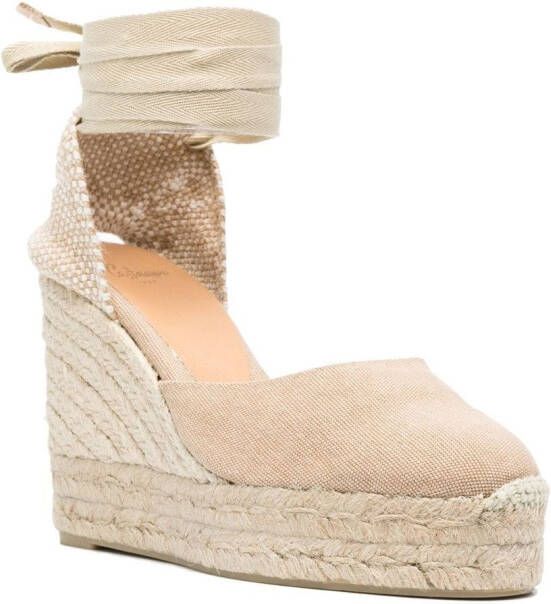 Castañer Carina 8 100mm wedge espadrilles Neutrals