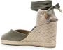 Castañer Carina 80 canvas wedge espadrilles Green - Thumbnail 3