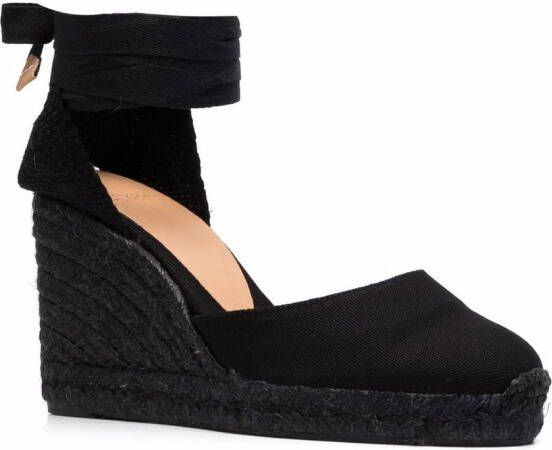 Castañer Carina espadrille wedges Black