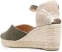Castañer Carol canvas wedge espadrilles Green - Thumbnail 3