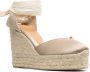 Castañer Chiara satin wedge espadrilles Neutrals - Thumbnail 2