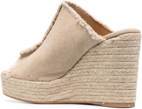 Castañer Fatima high wedge espadrilles Neutrals