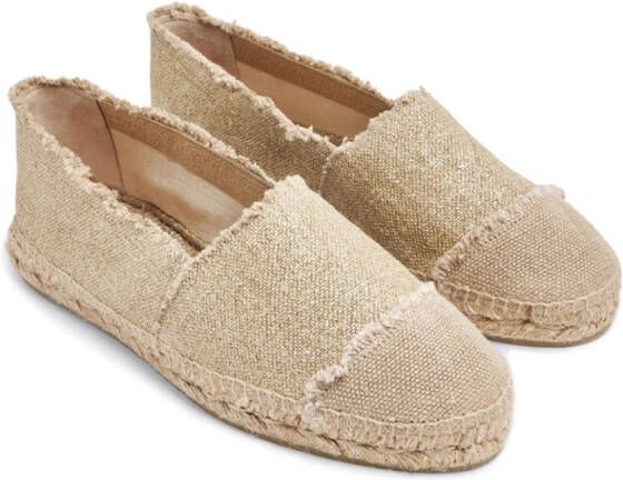 Castañer flat linen espadrilles Neutrals